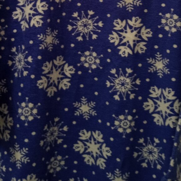 Woolrich LT Ultra Violet Snowflake Flannel Cotton Nightshirt Women's S/M - Picture 7 of 8